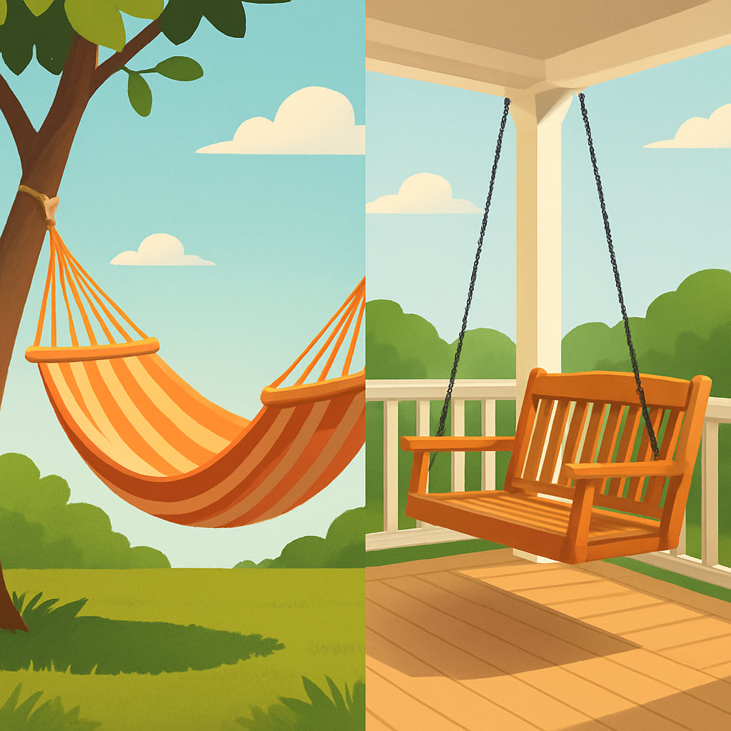 Featured image for Hammocks vs Porch Swings: Which Is Best for Your Outdoor Space?