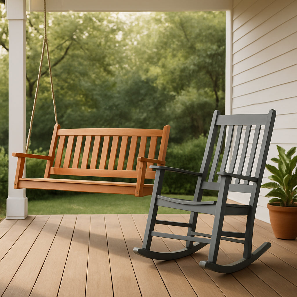 Featured image for Porch Swings vs Outdoor Rocking Chairs: Which Is Best for You?