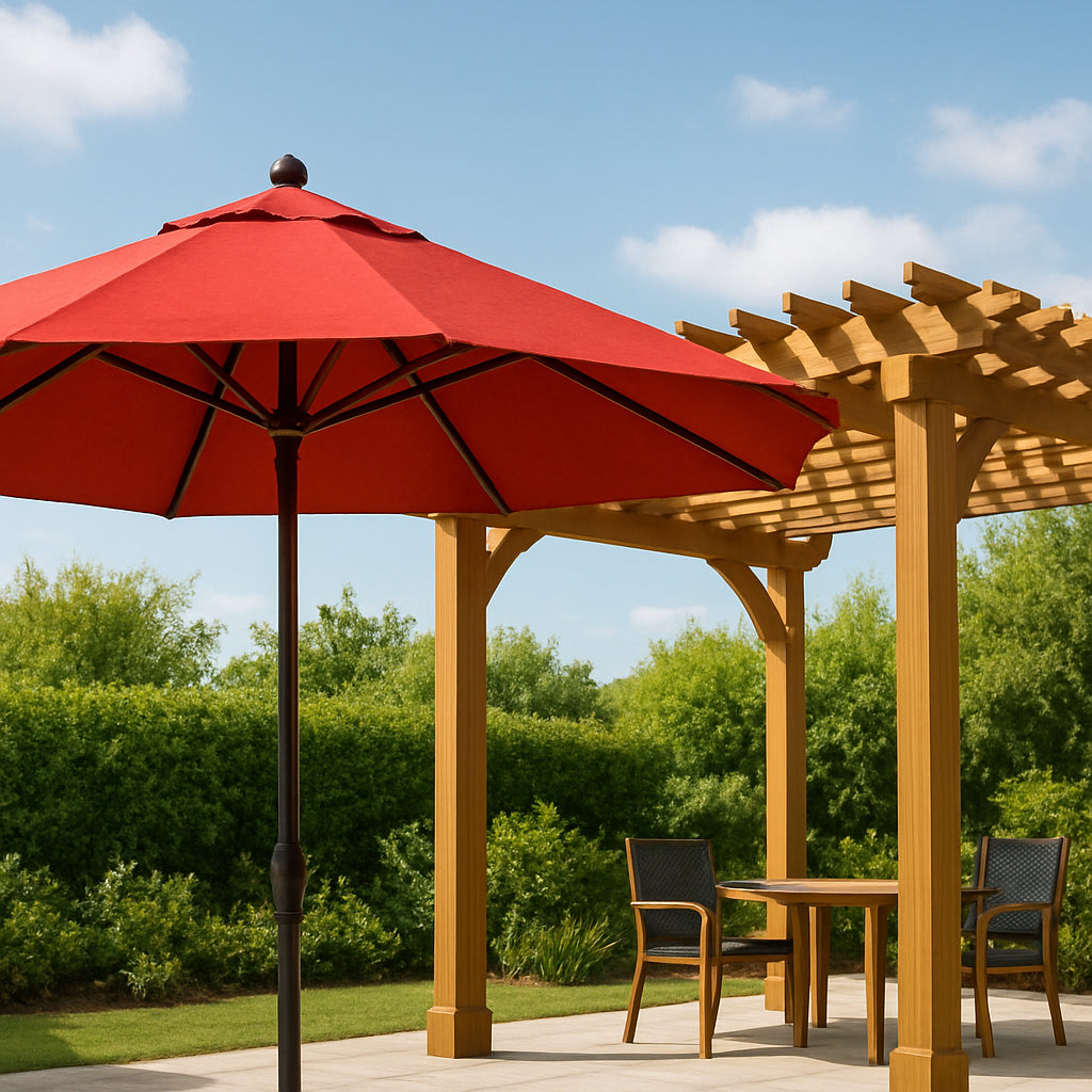 Featured image for Patio Umbrellas vs. Pergolas: Which Is Best?