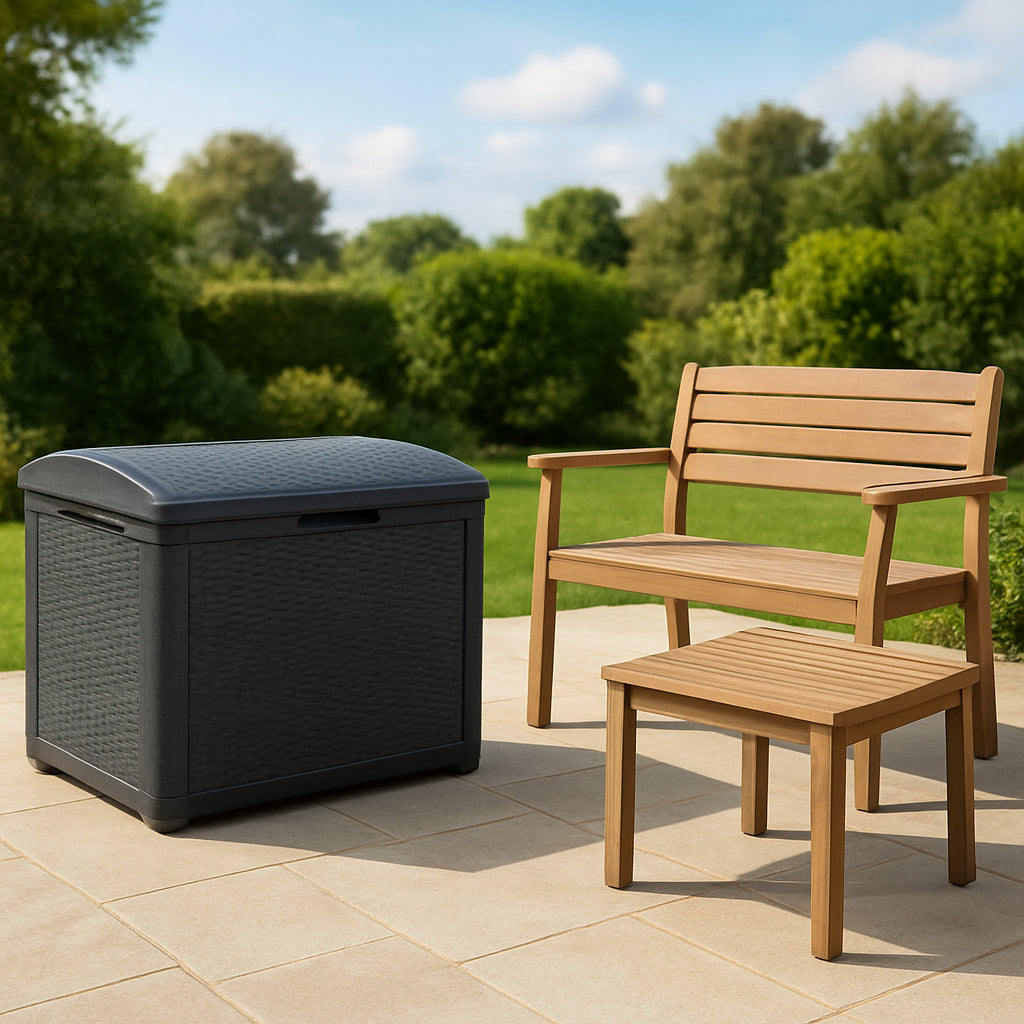 Featured image for Keter Outdoor Storage & Patio Furniture vs Sweetcrispy