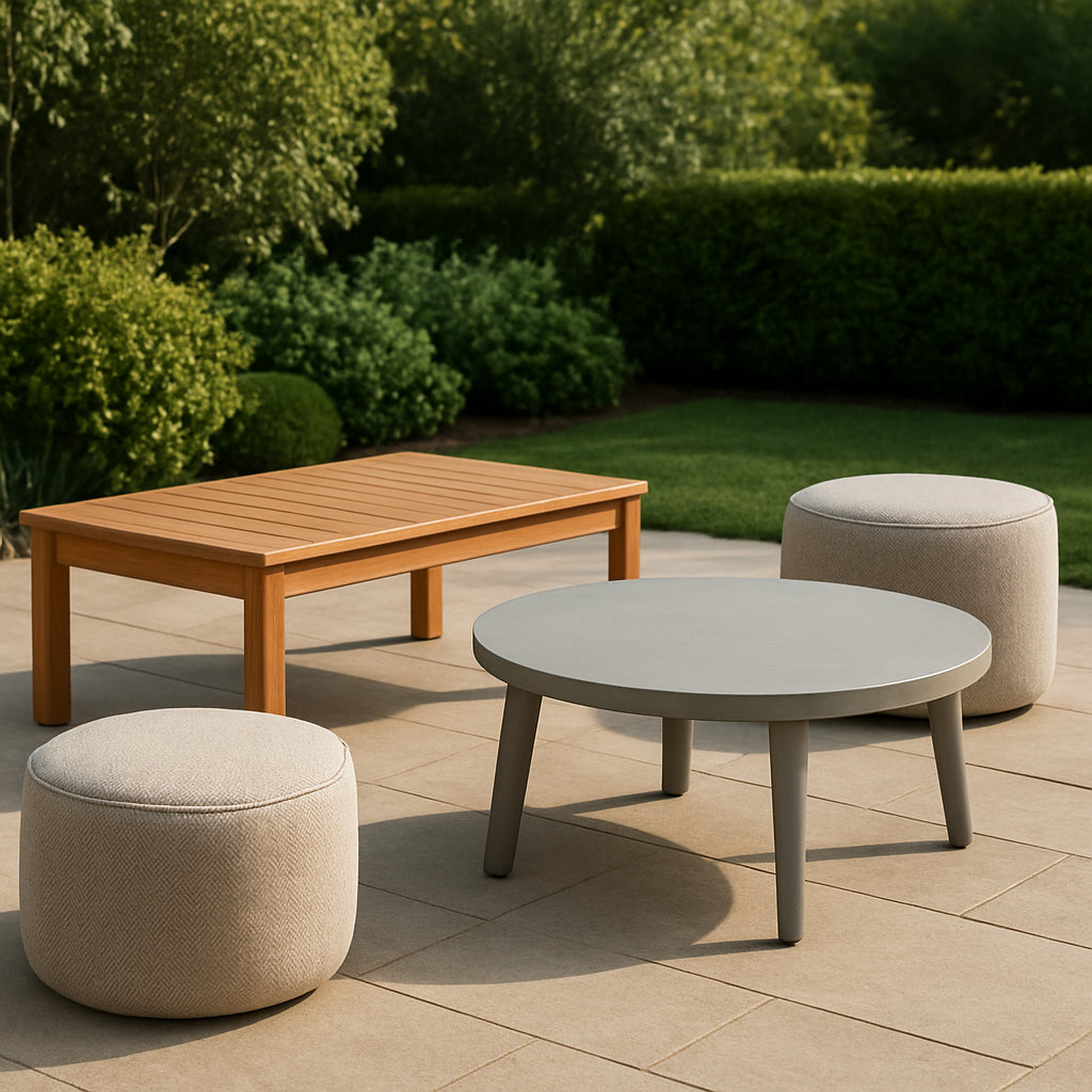 Featured image for Outdoor Coffee Tables vs. Outdoor Ottomans