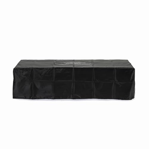 Outdoor Fire Pit Table Propane Gas Fire pits Outdoor Fireplaces 54'' Rectangular Firepit Table, 50,000 BTU Fire Table for Patio Set, Three Options of Assembled Hight, Tank Required to Be Kept Outside.
