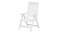 KETTLER Sieger White Resin Lawn Chair, Premium German Made Folding Armchair, Outdoor Patio Furniture 4-Position Folding Chair