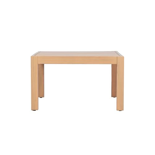 Christopher Knight Home Galliard Outdoor Coffee Table for Patio Furniture Set, Heavy Duty Acacia Wood Accent Table, Rectangular Outdoor Table, Slat Panel Side Table for Yard Garden Porch, Light Teak