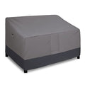 Easy-Going Waterproof Outdoor Loveseat Cover Heavy Duty Patio Furniture Couch Cover Windproof Durable (54Wx38Dx35H inch, Gray/Dark Gray)