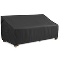 MR. COVER 3-Seater Outdoor Couch Cover Waterproof, 80 Inch Patio Furniture Cover for Sofa, Heavy Duty Polyester & Double-Stitched Seams, Classic Black
