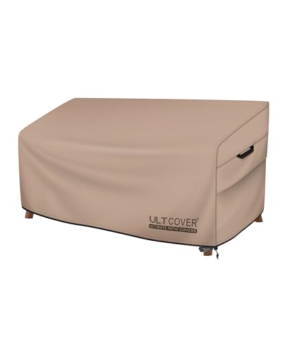 ULTCOVER Patio Furniture Sofa Cover 60W x 35D x 35H inch Waterproof Outdoor 2-Seater Loveseat Cover