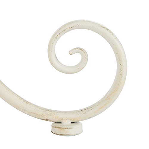 SAFAVIEH Outdoor Patio Furniture - Hendrick Pearl White Planter Set of 2, Decorative Metal Planter Stands for Patio, Deck, Garden, Indoor Outdoor Use (PAT5026A)