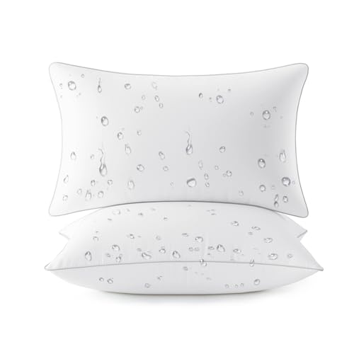 MIULEE Pack of 2 12x20 Outdoor Pillow Inserts, Waterproof Decorative Rectangle Throw Pillow Inserts for Patio Sofa Garden Porch Couch