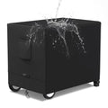 Outdoor Prep Table Cover, Waterproof Outdoor Dining Cart Cover, Heavy Duty Oxford Fabric for 36-inch Keter Unity Portable Table, Outdoor Storage Cabinet and Utility Cart, 36" L×24" D×35" H, Black