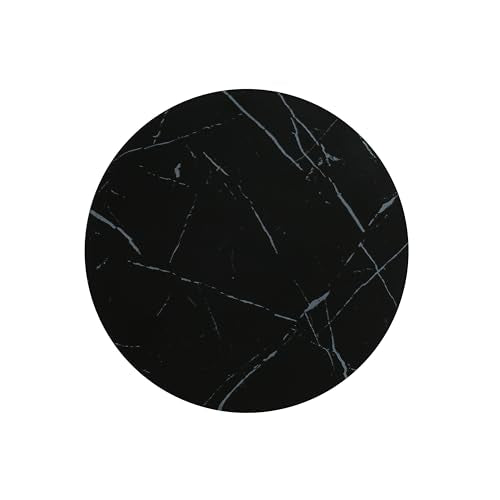 Christopher Knight Home Outdoor Side Table,Hourglass Shape Side Table,Patio Garden Stool Coffee End Table,Decorative Garden Stool for Patio,or Balcony,Lightweight Concrete Material,Black Marble