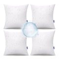 MIULEE 18x18 Outdoor Pillows,Set of 4 Throw Pillows Waterproof,Soft Support Throw Inserts Decorative Water Resistant for Patio Furniture and Garden