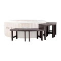 Intex Set of 4 PureSpa Benches, 2 Medium and 2 Tall Bench Accessories Compatible with Inflatable Hot Tub 4 Person Spas (Bench Accessories Only)