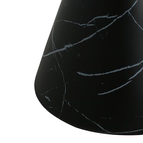 Christopher Knight Home Outdoor Side Table,Hourglass Shape Side Table,Patio Garden Stool Coffee End Table,Decorative Garden Stool for Patio,or Balcony,Lightweight Concrete Material,Black Marble