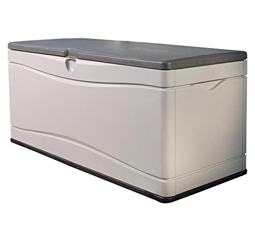LIFETIME 60012 Extra Large Deck Box, 130 Gallon, Desert Sand/Brown