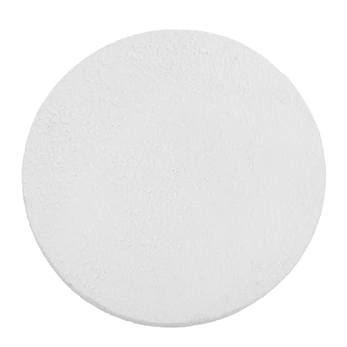 JONATHAN Y Greta Hourglass Outdoor Side Table and Stool, 18" Modern Textured All-Weather Accent End Table for Patio, Deck, or Garden, White Frosted TBL1100A