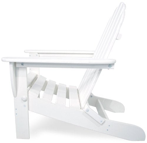 POLYWOOD AD5030WH Classic Folding Adirondack Chair, White 35.7 x 29 x 35.7 inches