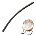 Left Front Rocking Leg for Shintenchi Wicker Rocking Egg Chair – Replacement Parts for Outdoor Rattan Patio Lounge Chair, Black