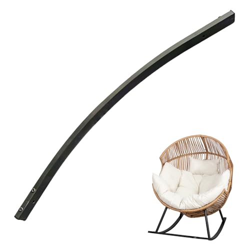 Left Front Rocking Leg for Shintenchi Wicker Rocking Egg Chair – Replacement Parts for Outdoor Rattan Patio Lounge Chair, Black