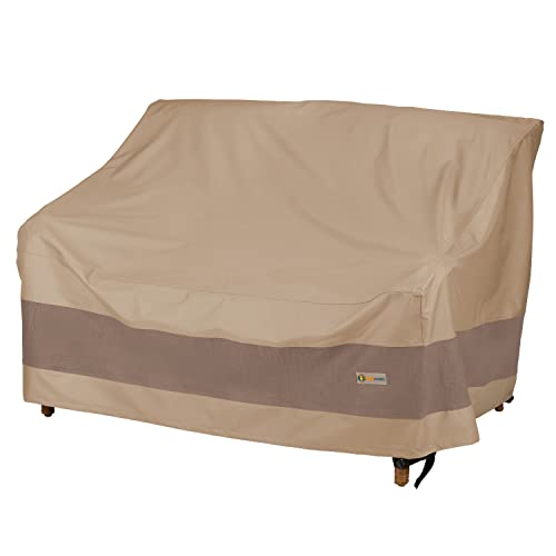 DUCKCOVERS Elegant Waterproof 60 Inch Patio Loveseat Cover, 60W x 36D x 35H, Patio Furniture Covers