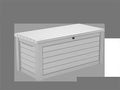 Keter 165 Gallon Weather Resistant Resin Deck Storage Container Box Outdoor Patio Garden Furniture, White