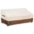 JinHrtoyi 3-Seater Outdoor Couch Cover, 76Wx32Dx31H inches Outdoor Furniture Covers Waterproof,100% Waterproof Heavy Duty Patio Furniture Covers,Beige&Brown Modern Style Outdoor Sofa Cover