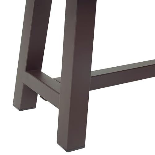 Christopher Knight Home Carlisle Outdoor Acacia Wood and Rustic Metal Bench, Sandblast Finish / Rustic Metal 14. 75 x 63 x 17. 50 inches