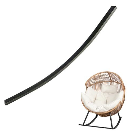 Right Front Rocking Leg for Shintenchi Wicker Rocking Egg Chair – Replacement Parts for Outdoor Rattan Patio Lounge Chair, Black