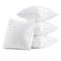MIULEE Pack of 4 18x18 Outdoor Pillow Inserts, Waterproof Decorative Square Throw Pillow Inserts for Patio Sofa Garden Porch Couch