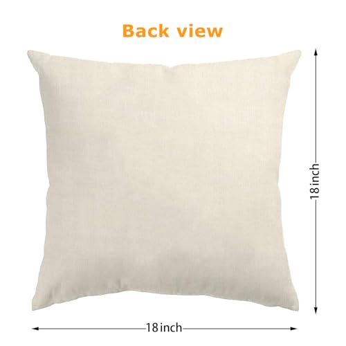 ONFAON Spring Decorations for Home - Spring Pillow Covers 18x18, Outdoor Pillow Covers Springtime Farmhouse Throw Pillow Cover Garden Linen Cushion Case for Home Decor