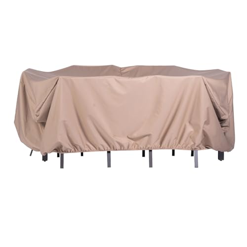 Hanover Outdoor Rectangle Furniture Cover for 7-Piece Dining Set, Waterproof, Weatherproof, 94.5" L x 70.8" W x 29.52" H