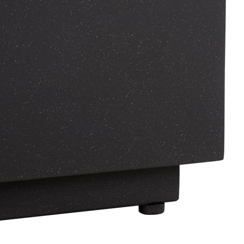 SAFAVIEH Outdoor - Tina Rectangle Coffee Table - Black - Fully Assembled - Weather Resistant - Ideal for Deck, Patio, Backyard, 39.4" W x 23.6" D x 10.6" H (PAT6212A)