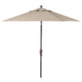 Treasure Garden 9ft Patio Umbrella - Outdoor Furniture Market Umbrella – Deluxe Auto-Tilt – Bronze Aluminum Frame (Sunbrella, Antique Beige)
