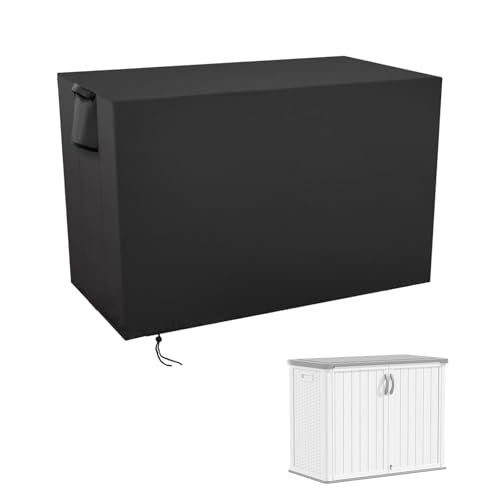 Aidetech Storage Sheds Cover Fit for Devoko Outdoor Storage Cabinet, Waterproof Storage Box Storage Cabinet Cover- 48"L x 26"W x 37"H