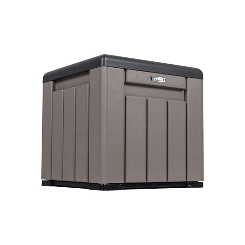LIFETIME Outdoor Storage Cube Deck Box for Package Delivery, Patio Furniture Cushions, Garden Tools, Pool Accessories, 25 Gallon