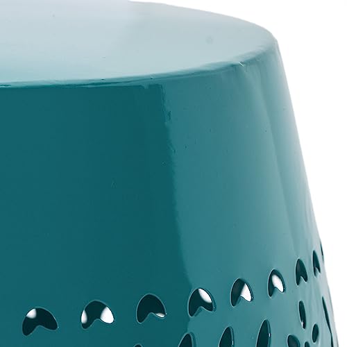 Christopher Knight Home Ruby Outdoor 12" Iron Side Table, Teal