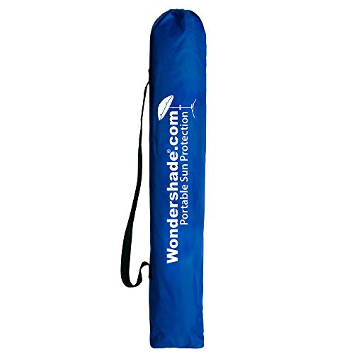 Wondershade Ultimate Portable Sun Shade Umbrella – Lightweight Adjustable Outdoor Patio & Beach Umbrella with Tripod Base (Blue)