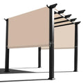 Alion Home Waterproof Pergola Cover - Universal Replacement Canopy (16' L x 9' W, Beige)