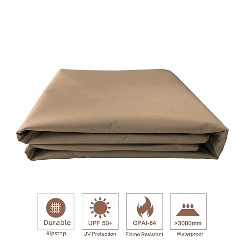 SCOCANOPY Gazebo Replacement Cover Compatible with Target Madaga Gazebo Model L-GZ136PST, L-GZ136PST-2/7/9 and Havana Gazebo, (New Khaki)