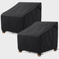 MR. COVER Outdoor Chair Covers Waterproof, Patio Furniture Covers for Rocking Chair, Heavy Duty Anti UV Chair Cover, Fits up to 35W x 37D x 36H Inches, Air Vent and Handles Included, Black, 2 Pack