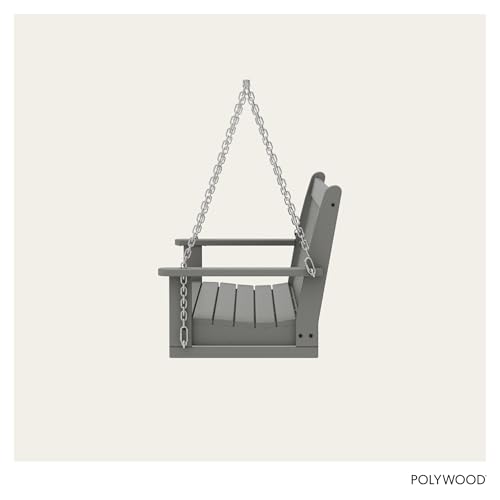 POLYWOOD GNS60GY Vineyard 60" Swing, Slate Grey