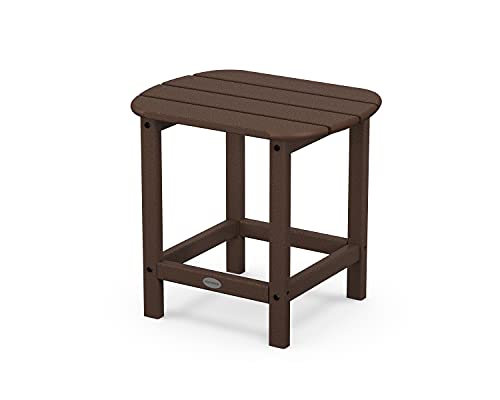 POLYWOOD SBT18MA South Beach 18" Outdoor Side Table, Mahogany