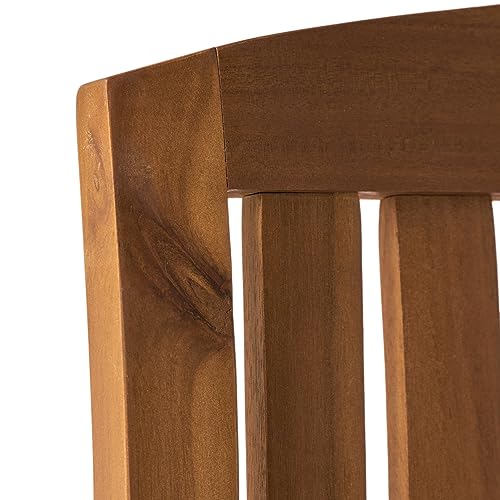 Christopher Knight Home Selma Acacia Rocking Chairs with Cushions, 2-Pcs Set, Teak Finish