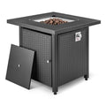 Amazon Basics Fire Table, 50,000 BTU, 28" D x 28" W x 25" H, Black, 1 Pack