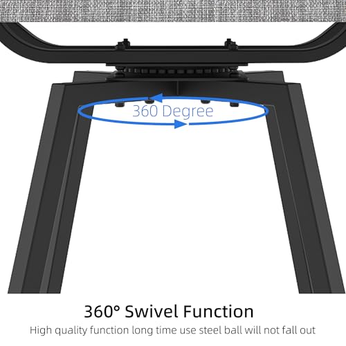 Nixtopia Outdoor Bar Stools Set of 2, 28.4" Pub Height Tall Patio Chairs, All-Weather 360° Swivel Patio Barstools for Outside Garden Poolside Yard, Blue