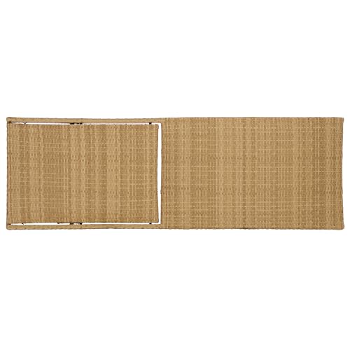 SAFAVIEH Outdoor Patio Furniture Collection – Alex Natural & Taupe Quick Dry Foam Lounger, Adjustable Outdoor Chaise, Modern Curved Design (PAT7545A)
