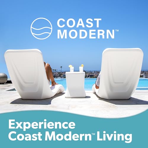 Coast Modern in Pool Lounge Chair - Waterproof & Weighted Chaise Lounger - Outdoor Pool Furniture for Patio or in Baja Shelf