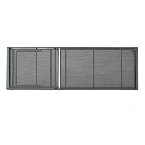 Christopher Knight Home Cape Coral Outdoor Aluminum Chaise Lounges with Mesh Seat, 2-Pcs Set, Grey / Dark Grey