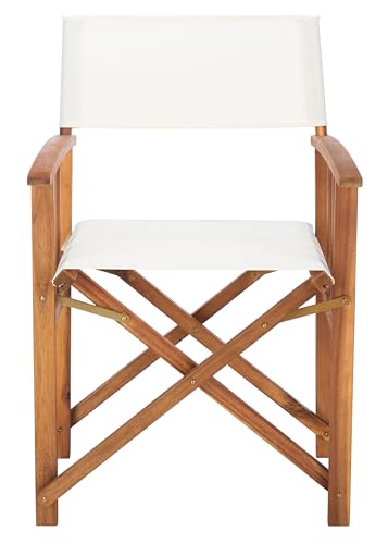 SAFAVIEH Outdoor Laguna Natural and Beige Director Chair (Set of 2)