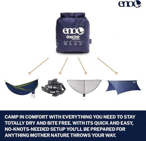 ENO, Eagles Nest Outfitters OneLink Shelter System with Hammock, Straps, Bug Net and Rain Tarp
